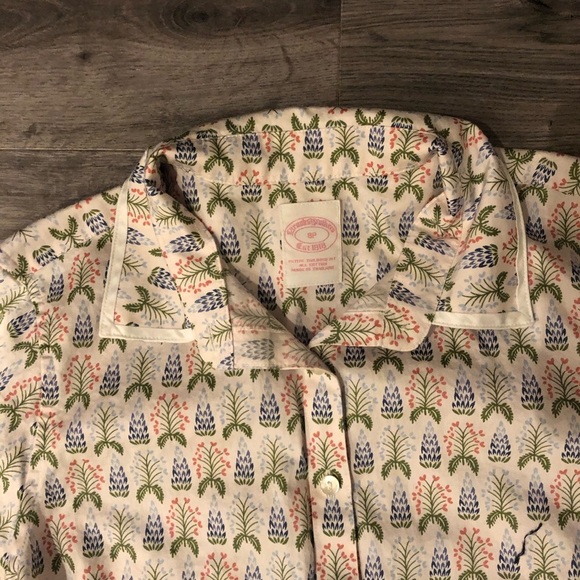 Brooks Brother dress shirt floral print size 8P - Picture 3 of 5